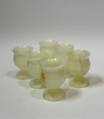 Mini Onyx Goblet Kahva Set of Five | Elegant Marble Drinkware