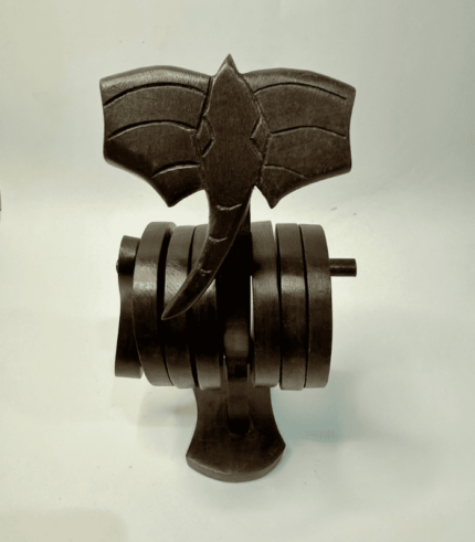 WOODEN ELEPHANT COASTER SET OF 6