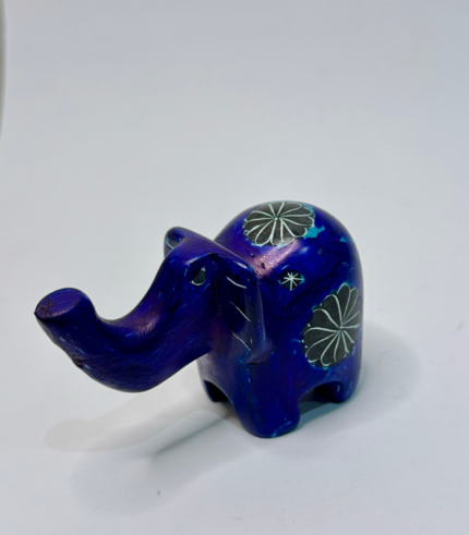 INK BLUE STONE ELEPHANT TABLE DECOR