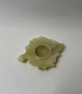 Onyx Leaf Shaped Candle Holder