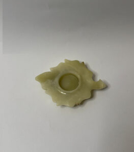 Onyx Leaf Shaped Candle Holder