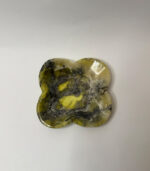 FLOWER SHAPED SMALL MARBLE TRINKETS - Green and black